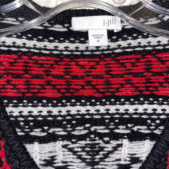 Vintage Christmas Sweater Snowflakes Reindeer Fair Isle - Picture 4 of 8